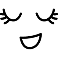 emoji avec un air apaisé